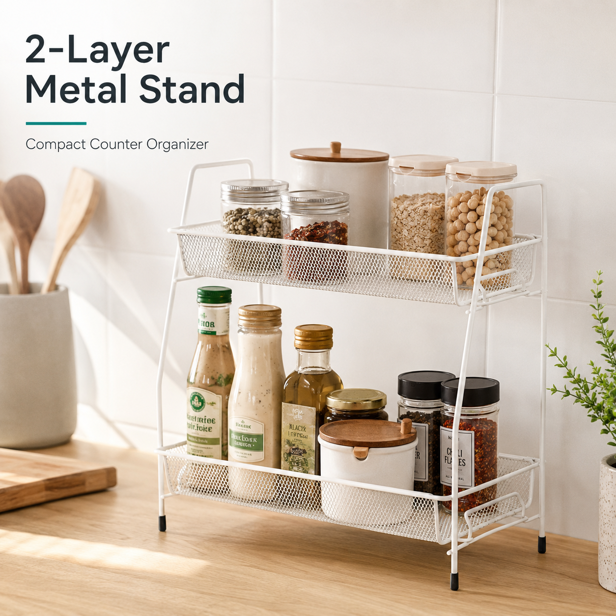 2 Layer Metal Stand