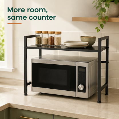 Adjustable Microwave Oven Shelf