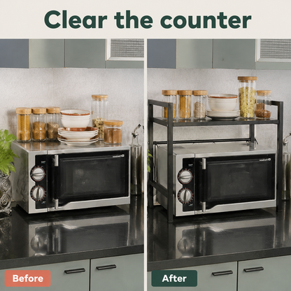 Adjustable Microwave Oven Shelf
