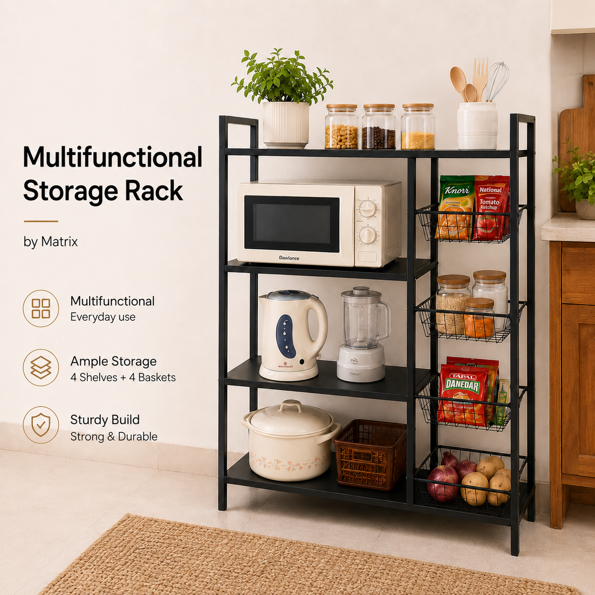 Multifunctional Storage Rack